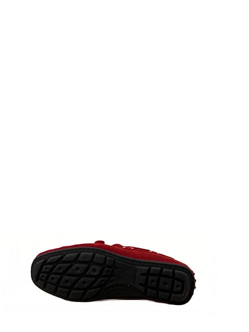 Men's Suede Moccasin Pelletteria Allegrini Filippo 3744 Red