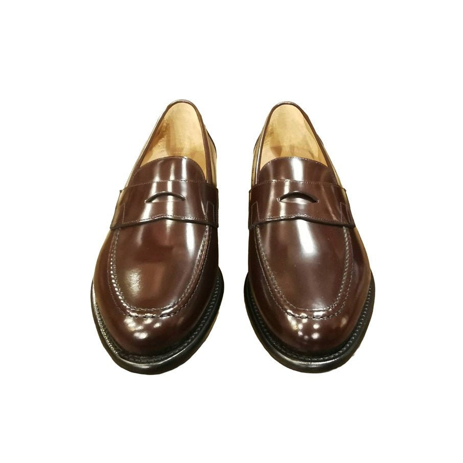 Mocassino in pelle uomo Pelletteria Allegrini Filippo NOZOMI Bordeaux - Pelletteria Allegrini
