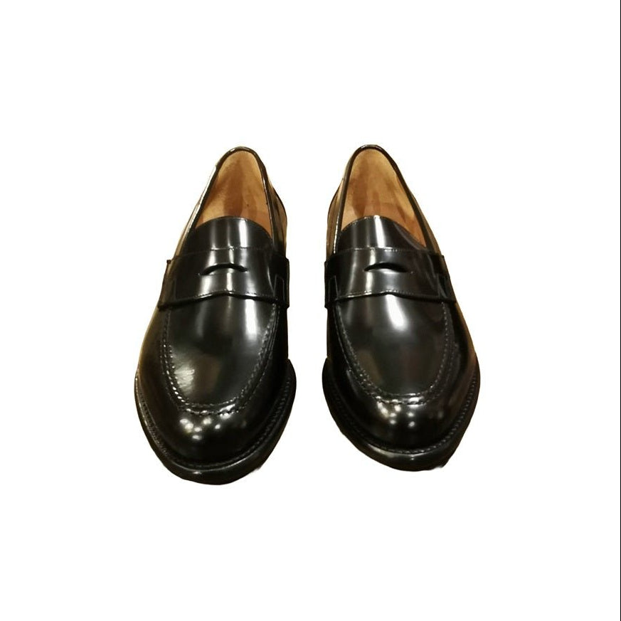 Mocassino in pelle uomo Pelletteria Allegrini Filippo NOZOMI Nero - Pelletteria Allegrini