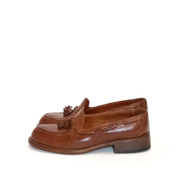 Mocassino donna con nappine pelletteria allegrini d429 coker