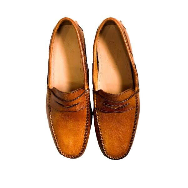 Men's leather loafer Pelletteria Allegrini Filippo 2515 cuoio