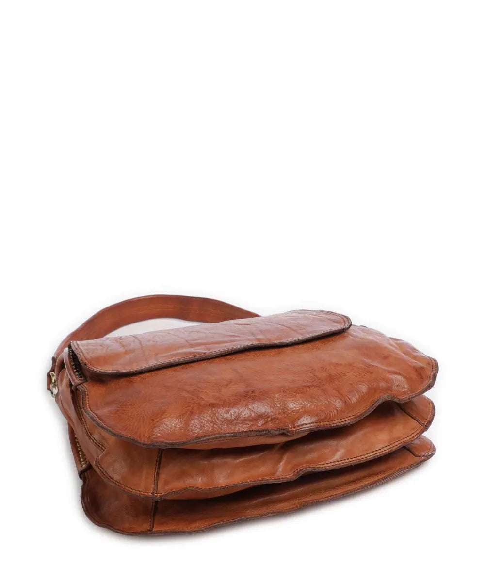 Monospalla Enza in pelle Campomaggi C041840ND X0007 cognac
