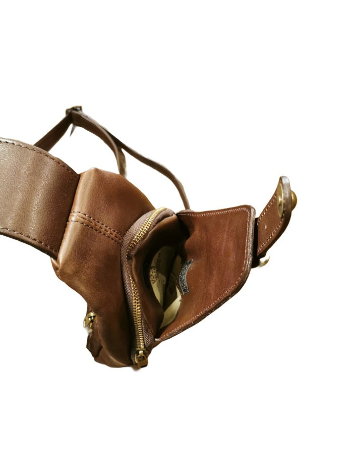 Leather One-Shoulder Bag I Medici 63/960 Dark brown