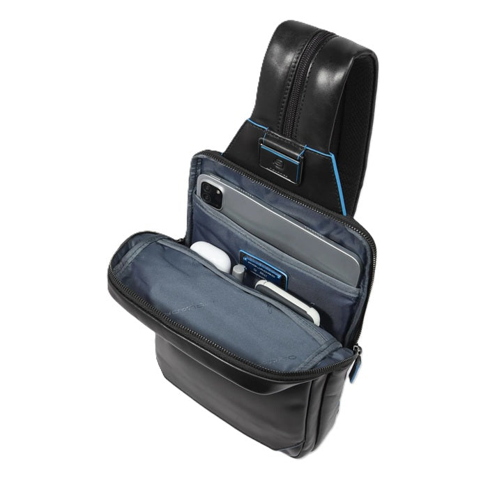 Men's Backpack-Style Shoulder Bag Piquadro CA6589B2 Black