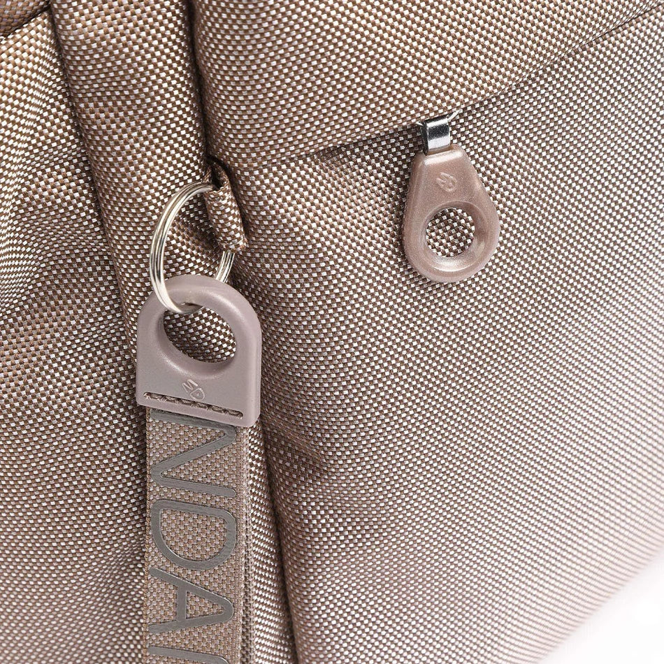 Backpack with 2 handles MD20 Mandarina Duck P10QMT17 Taupe