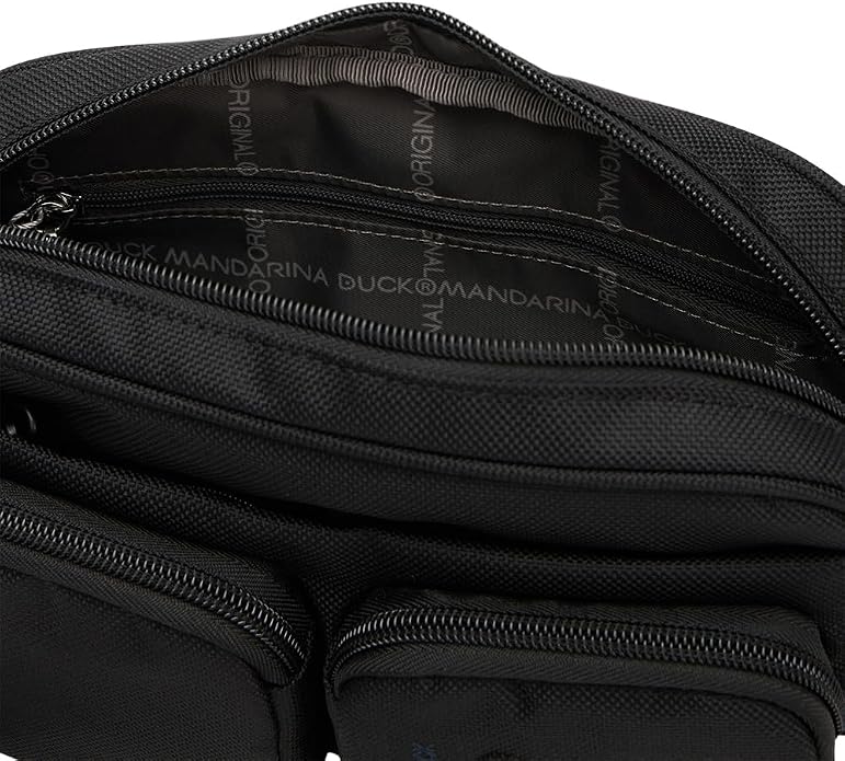 Tracolla doppio scomparto MD Mandarina Duck P10QMT74 Nero