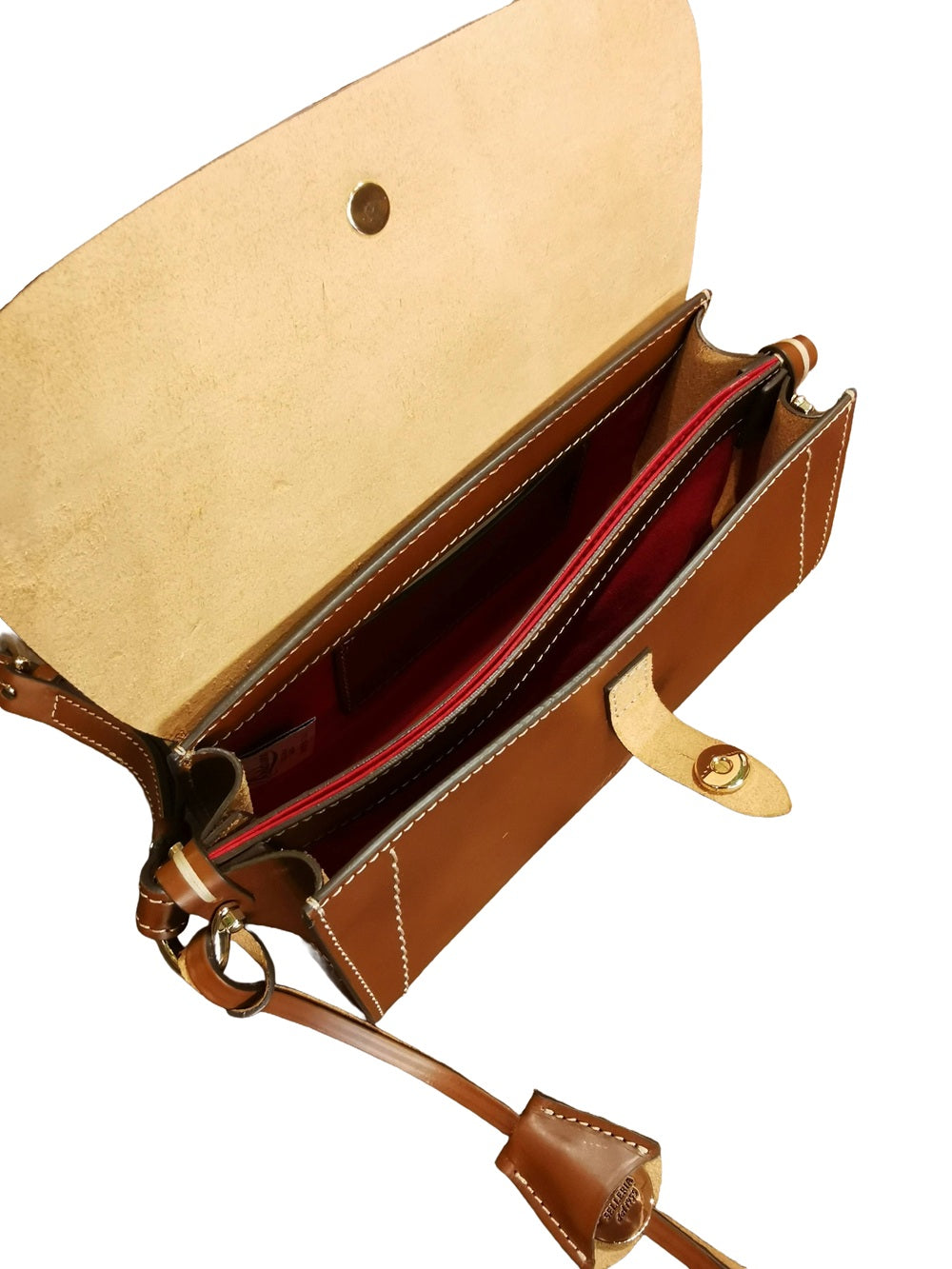 Small Leather Bag Boldrini 07652 Golden