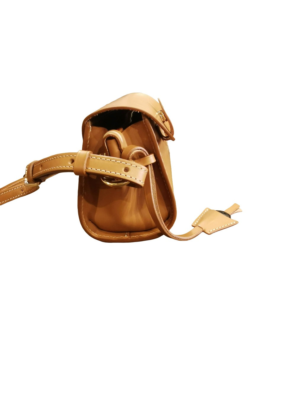 Small Leather Bag Boldrini 07652 Natural