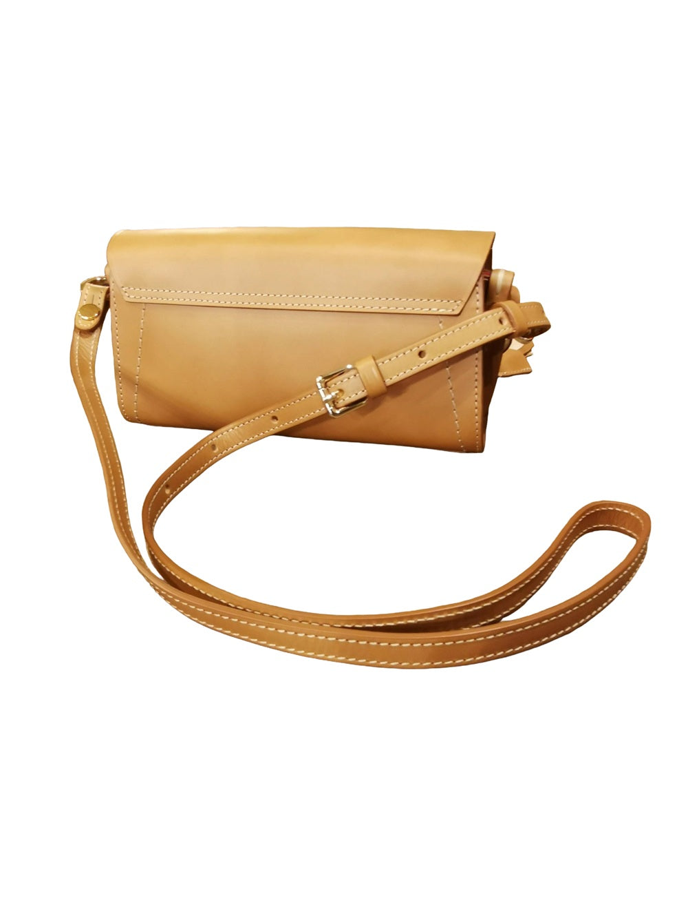 Small Leather Bag Boldrini 07652 Natural