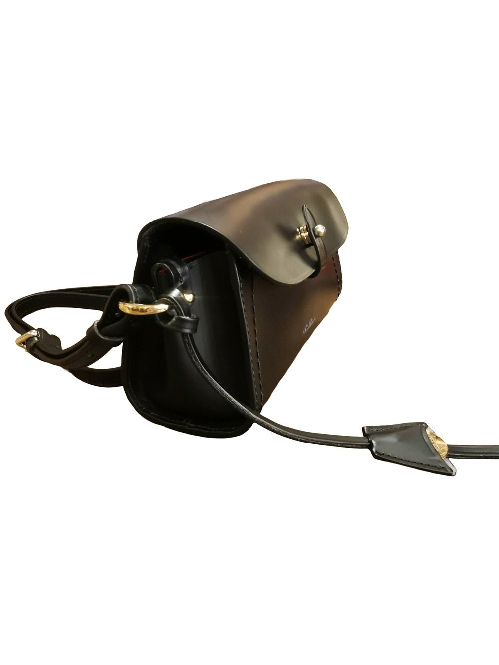 Piccola borsa in pelle Boldrini 07652 Nero - Pelletteria Allegrini