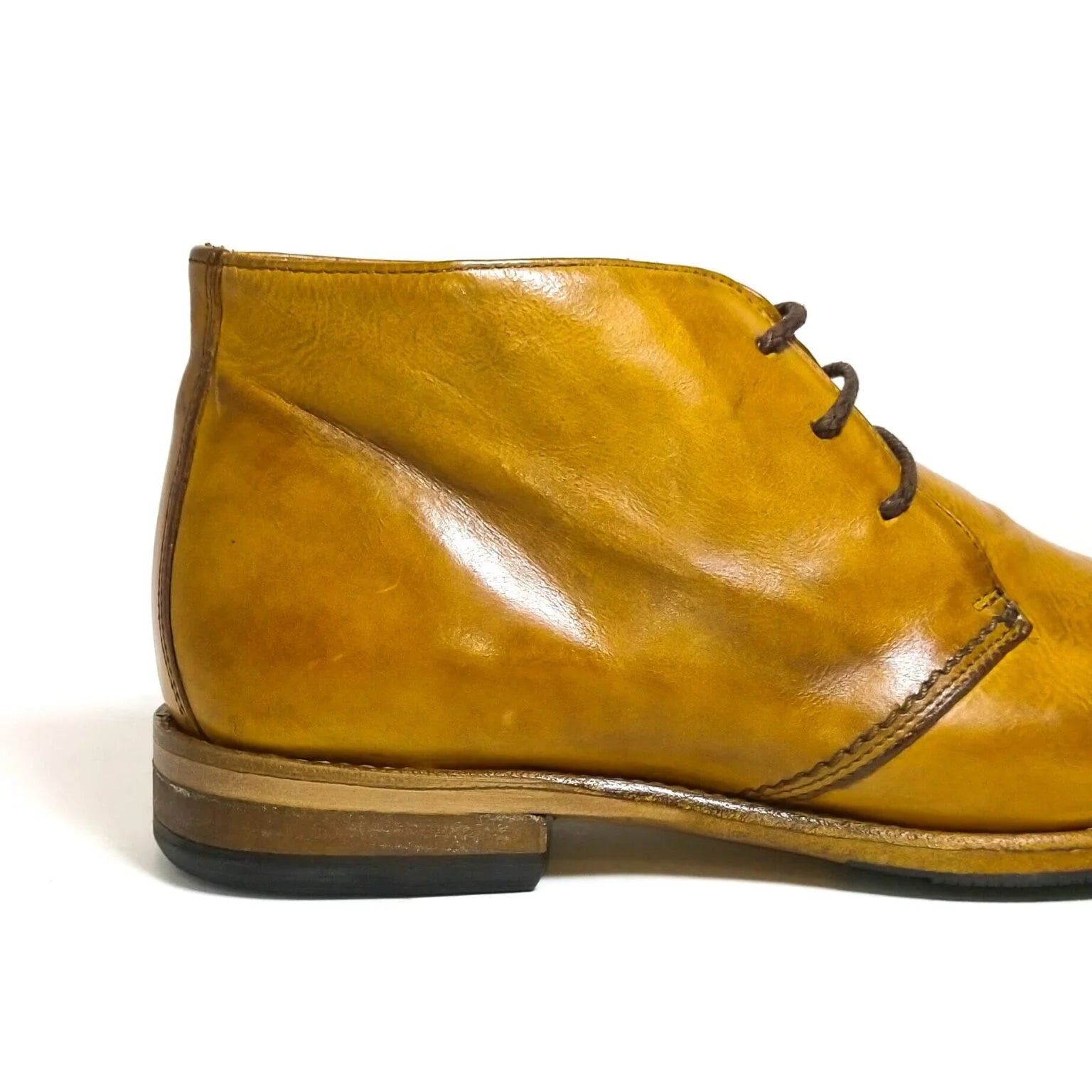 Polacchina donna in pelle Pelletteria Allegrini Filippo D264 Mogano