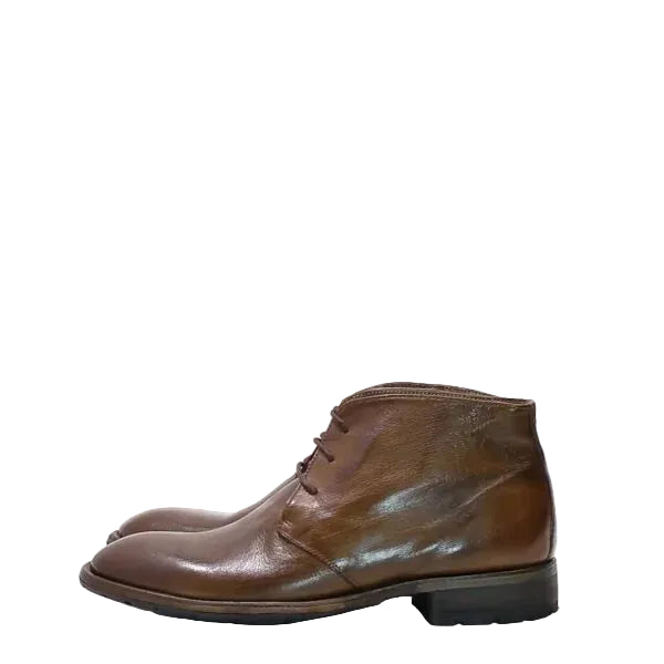 Men's buffalo leather ankle boot Pelletteria Allegrini Filippo A477 Moor