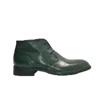 Polacchino uomo in pelle di bufalo Pelletteria Allegrini Filippo A477 Verde - Pelletteria Allegrini