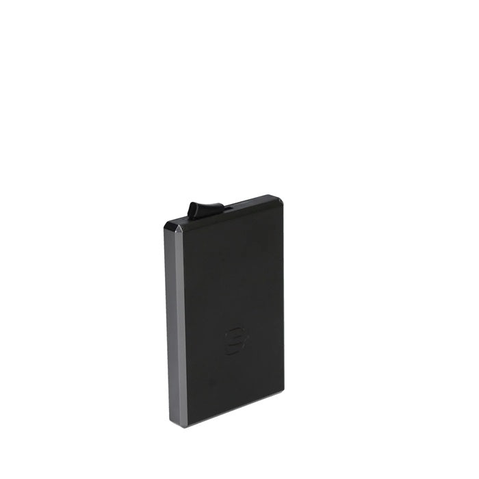 Aluminum and Leather Card Holder Piquadro Piquadro PP7072B2R Mahogany