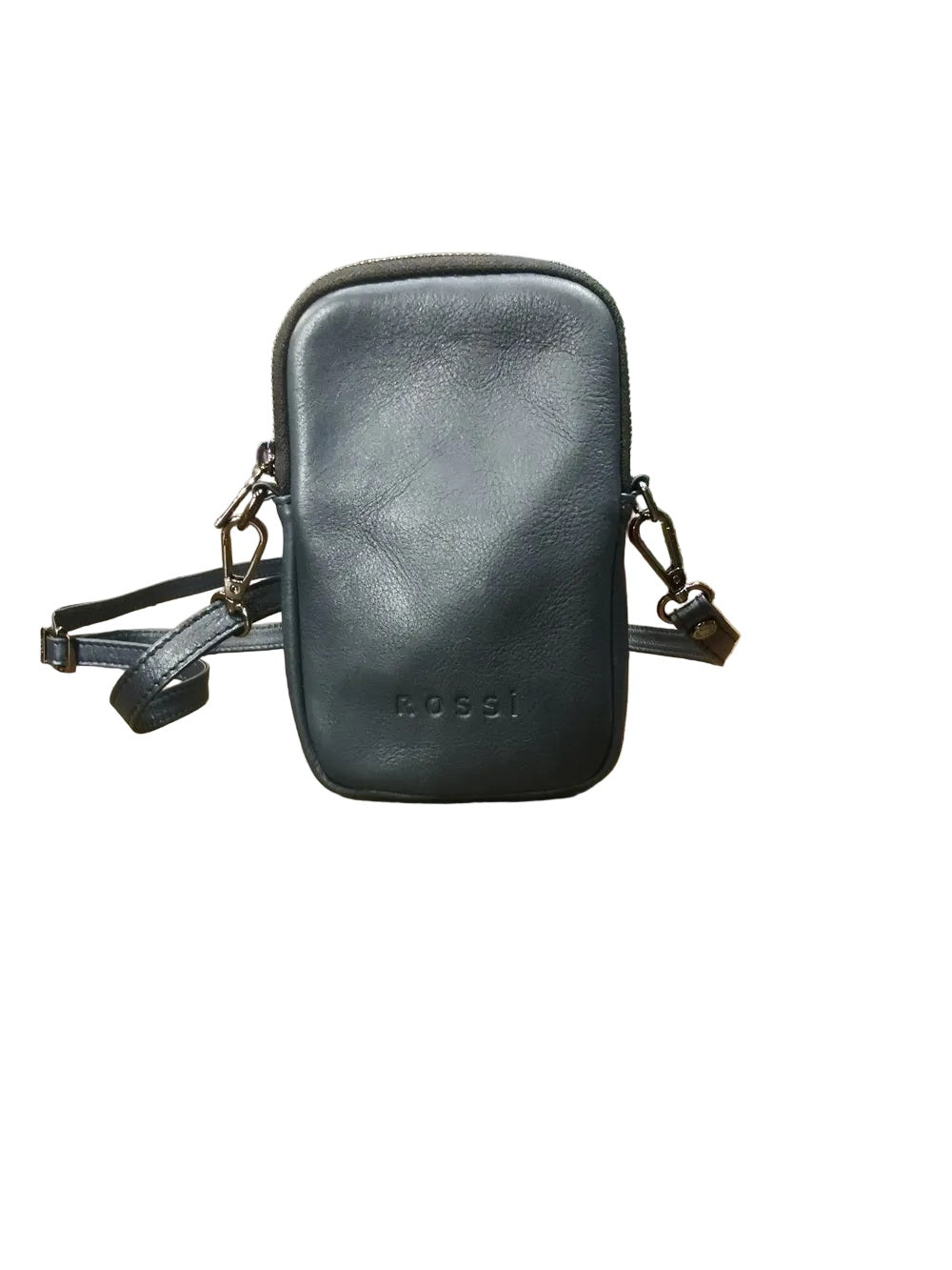 Portacellulare in pelle morbida Bruno Rossi R272 Blu