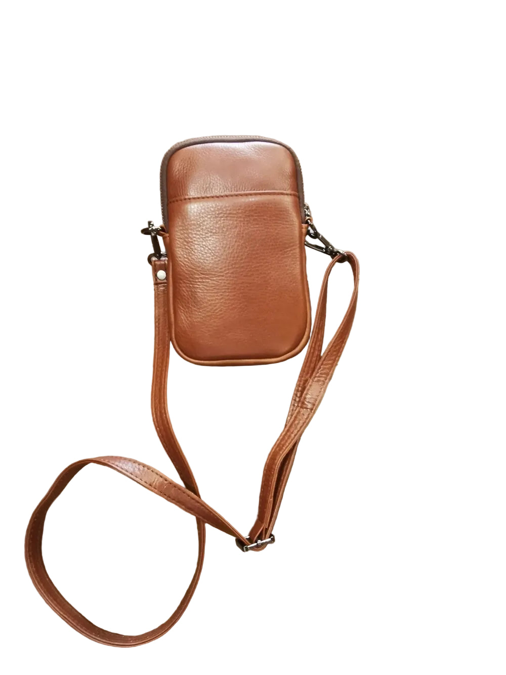 Portacellulare in pelle morbida Bruno Rossi R272 Cuoio
