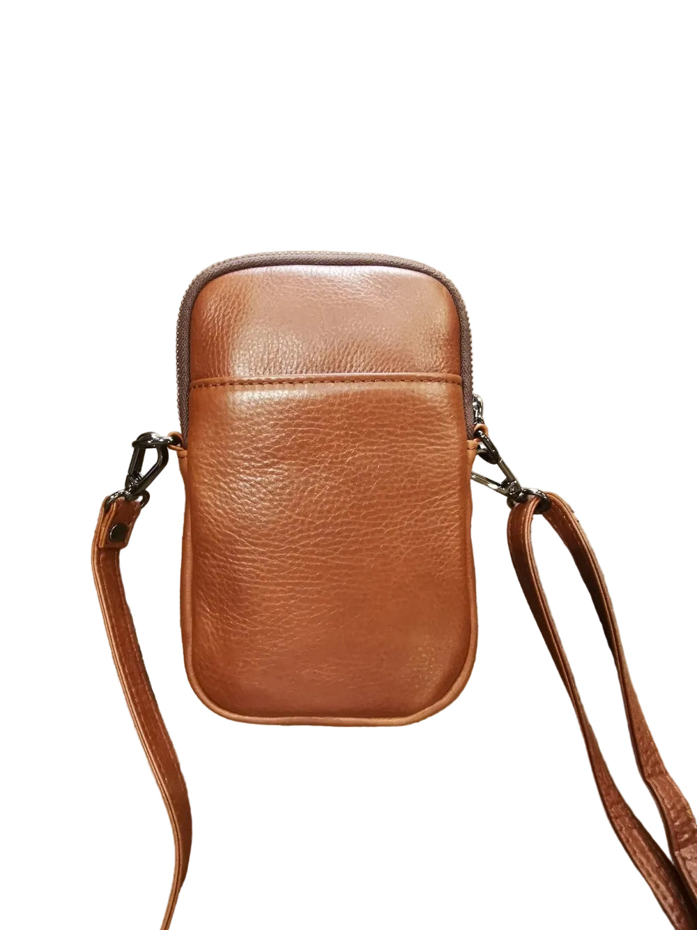 Portacellulare in pelle morbida Bruno Rossi R272 Cuoio