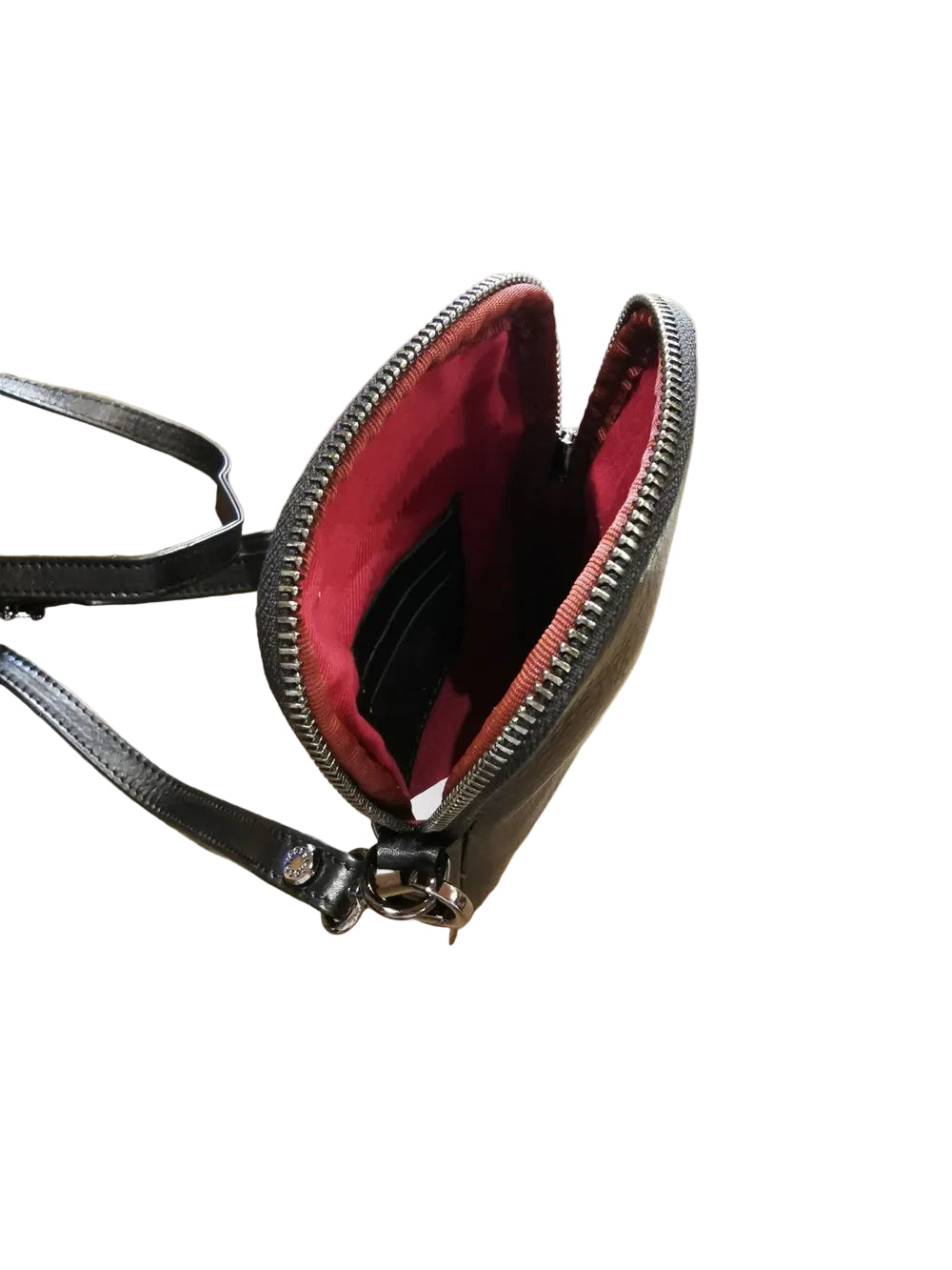 Portacellulare in pelle morbida Bruno Rossi R272 Nero