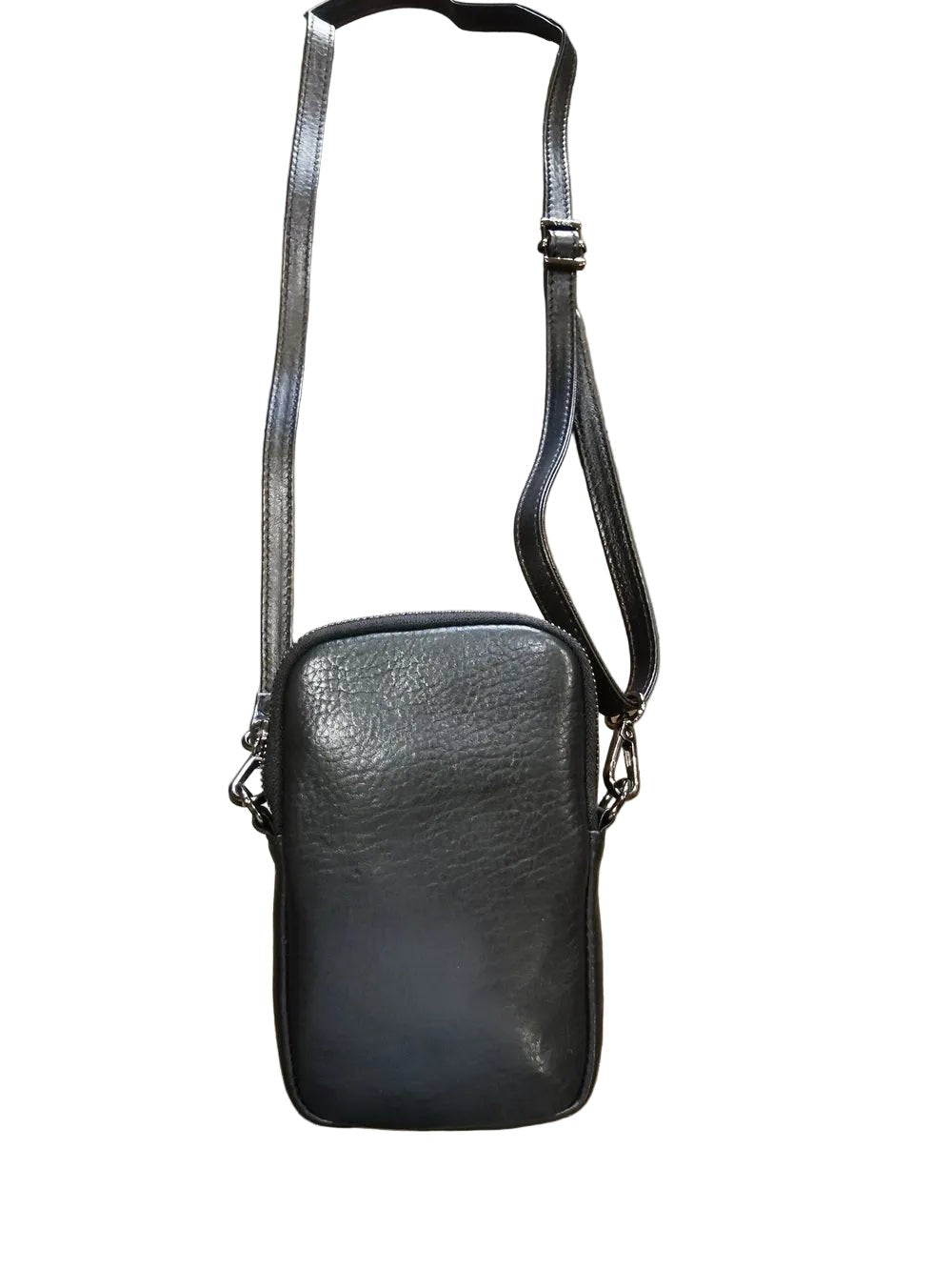 Portacellulare in pelle morbida Bruno Rossi R272 Nero - Pelletteria Allegrini