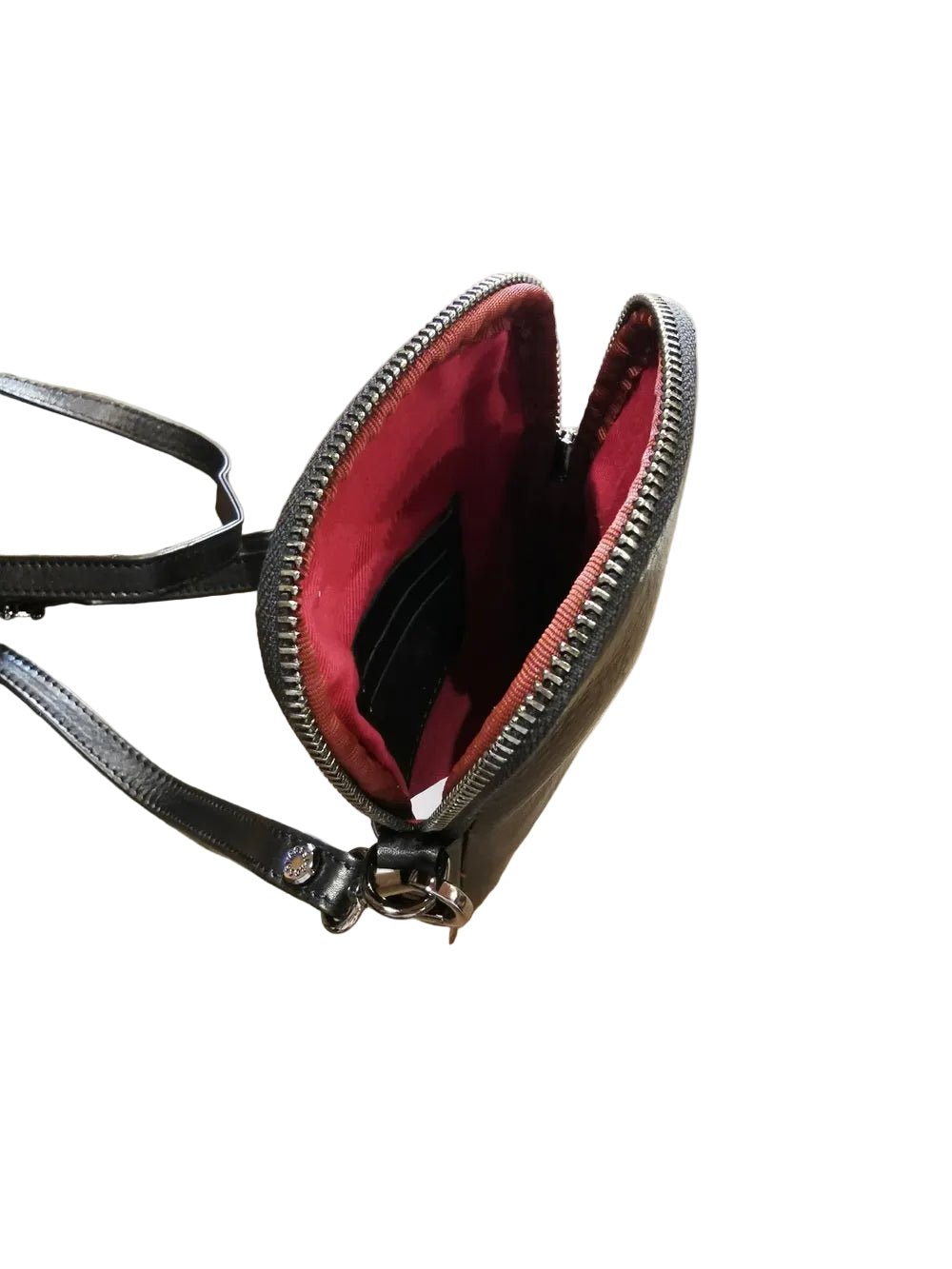 Portacellulare in pelle morbida Bruno Rossi R272 Nero - Pelletteria Allegrini