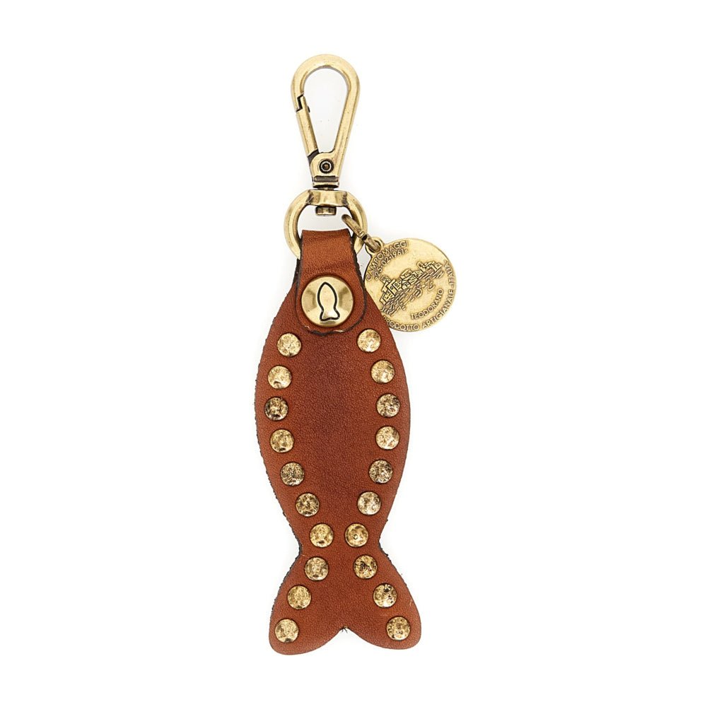 Portachiavi Kuna in pelle Campomaggi C031820ND X0007 Cognac - Pelletteria Allegrini