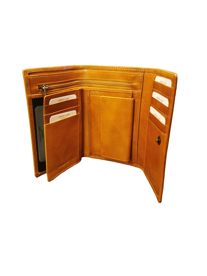 Portafoglio in cuoio I Medici 64/035 Giallo