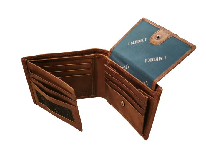Leather Wallet I Medici 64/249 Dark brown