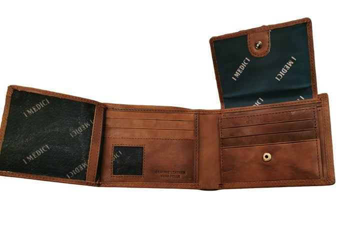 Leather Wallet I Medici 64/249 Dark brown