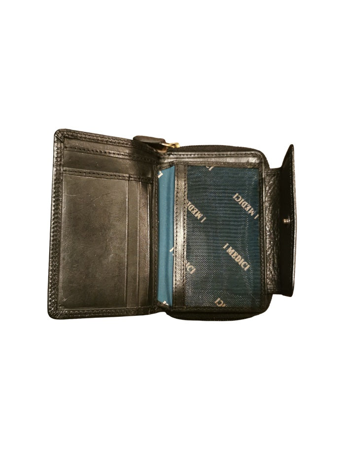Medium Leather Wallet I Medici 64/07 Black