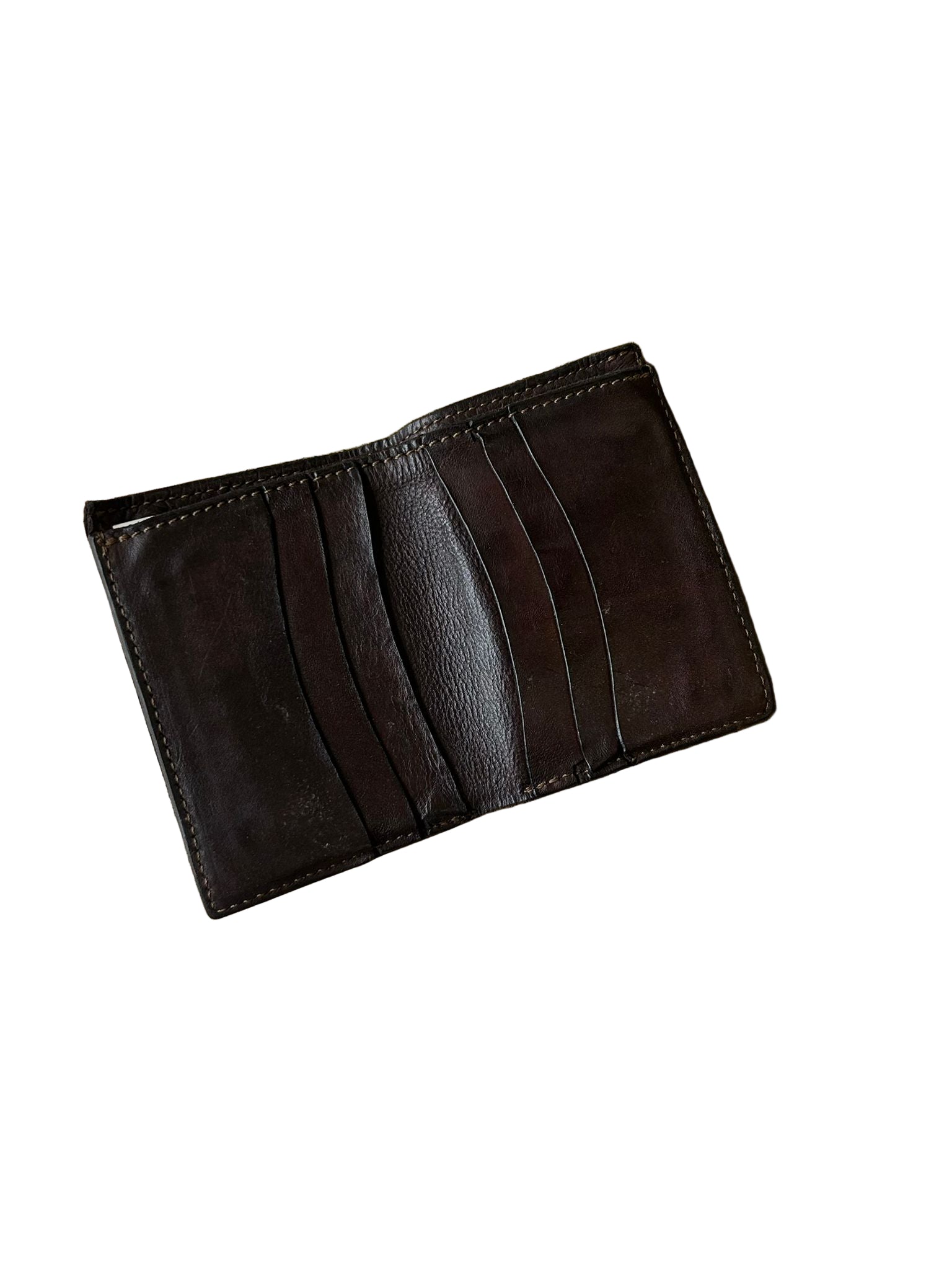Small vertical leather wallet Campomaggi C014590ND X2298 dark brown