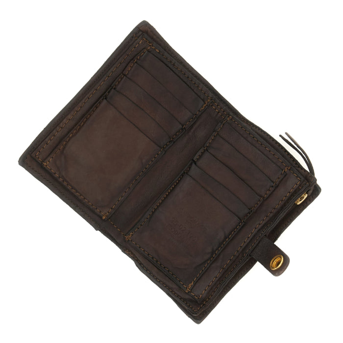 Leather Wallet Pisa-Ornella Campomaggi C002050ND X2986 Dark brown