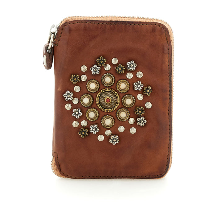 Portafoglio Tosca Bella di Notte in pelle Campomaggi C002060ND X3037 Cognac