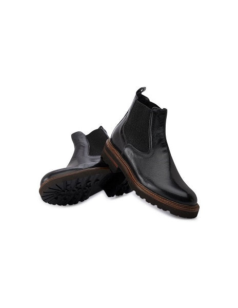 Stivaletto donna in pelle pelletteria allegrini rieti nero