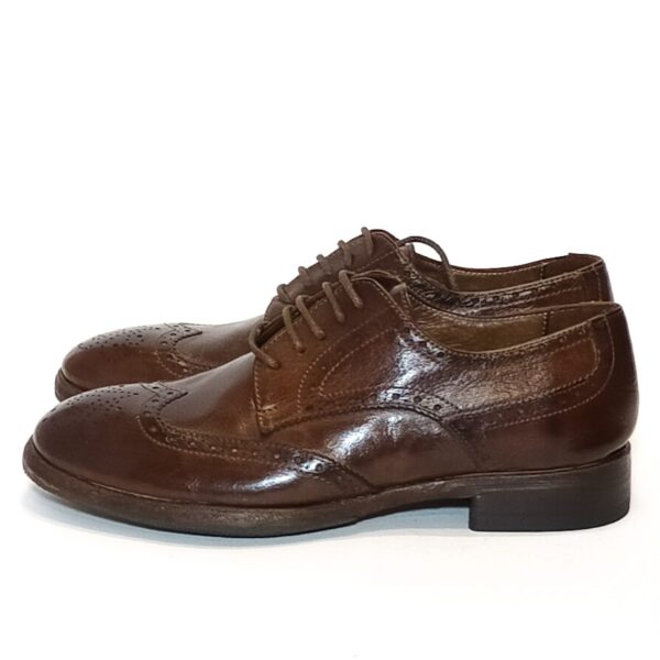 Women's leather shoe Pelletteria Allegrini Filippo D641 Brown