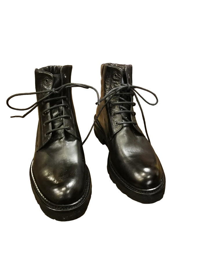 Scarpa stringata donna Pelletteria Allegrini Filippo CIRIA Nero