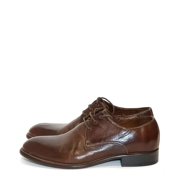 Men's leather shoes Pelletteria Allegrini Filippo E126 brown