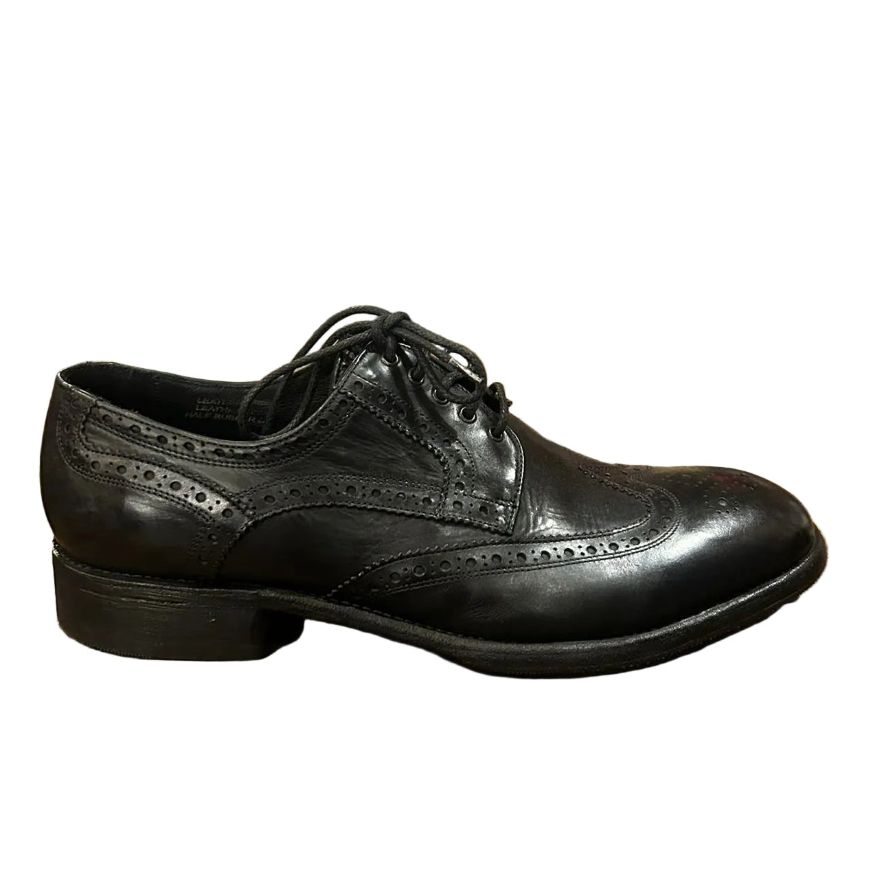 Men's leather shoes Pelletteria Allegrini Filippo A628 black