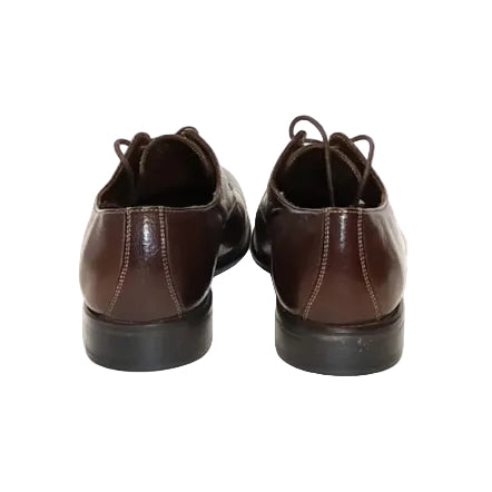 Scarpa stringata uomo in pelle Pelletteria Allegrini Filippo E126 Marrone - Pelletteria Allegrini