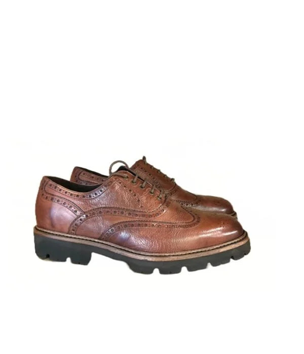 Scarpa stringata uomo in pelle Pelletteria Allegrini Filippo PRESTON siberia