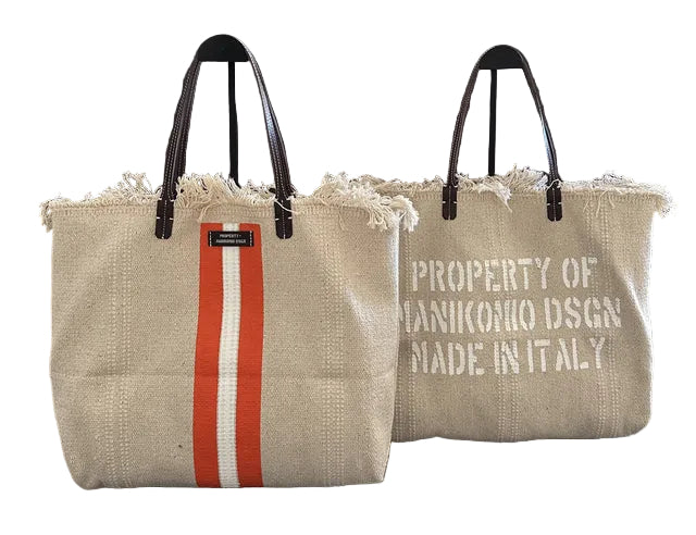 Shopper in cotone Manikomio SHPCS Arancio