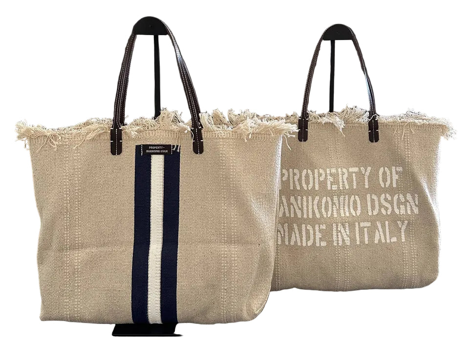 Shopper in cotone Manikomio SHPCS Blu