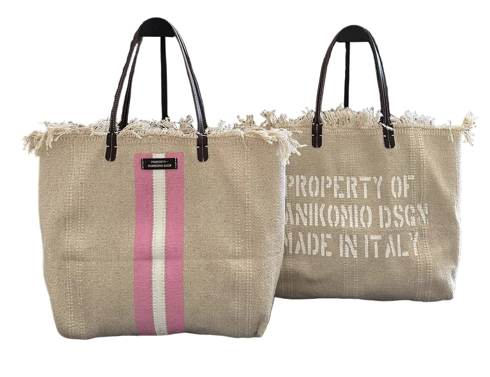 Shopper in cotone Manikomio SHPCS Pink