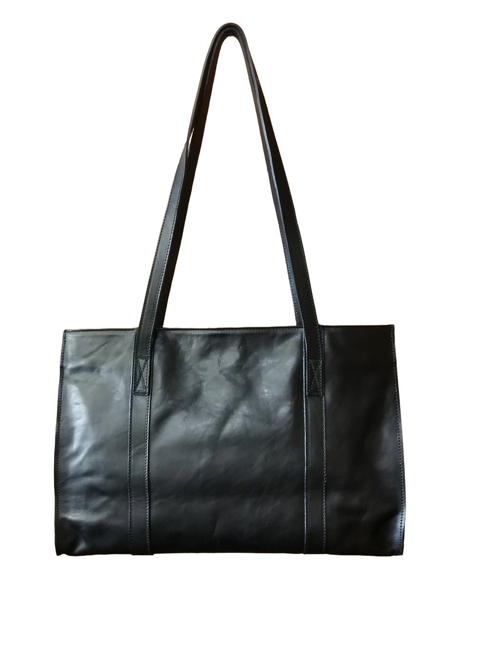 Shopper in pelle I Medici 63/2425 nero - Pelletteria Allegrini