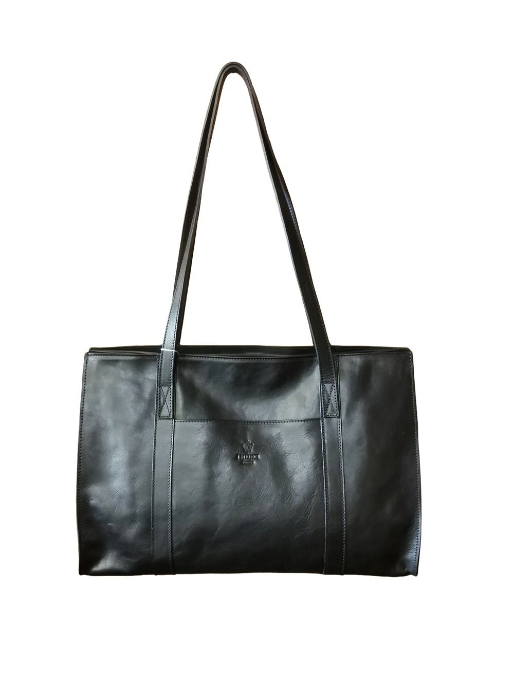 Shopper in pelle I Medici 63/2425 nero - Pelletteria Allegrini