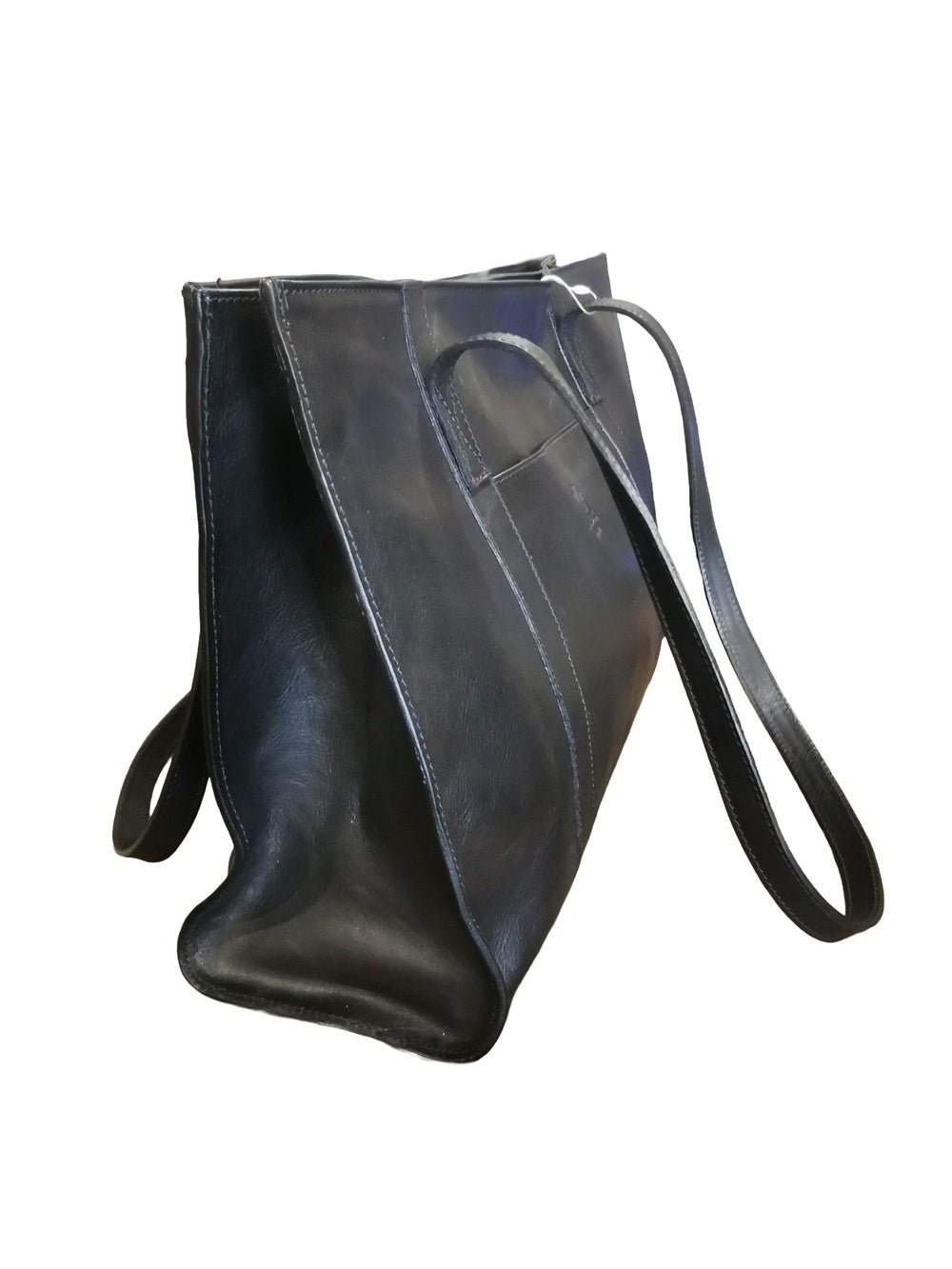 Shopper in pelle I Medici 63/2425 nero - Pelletteria Allegrini