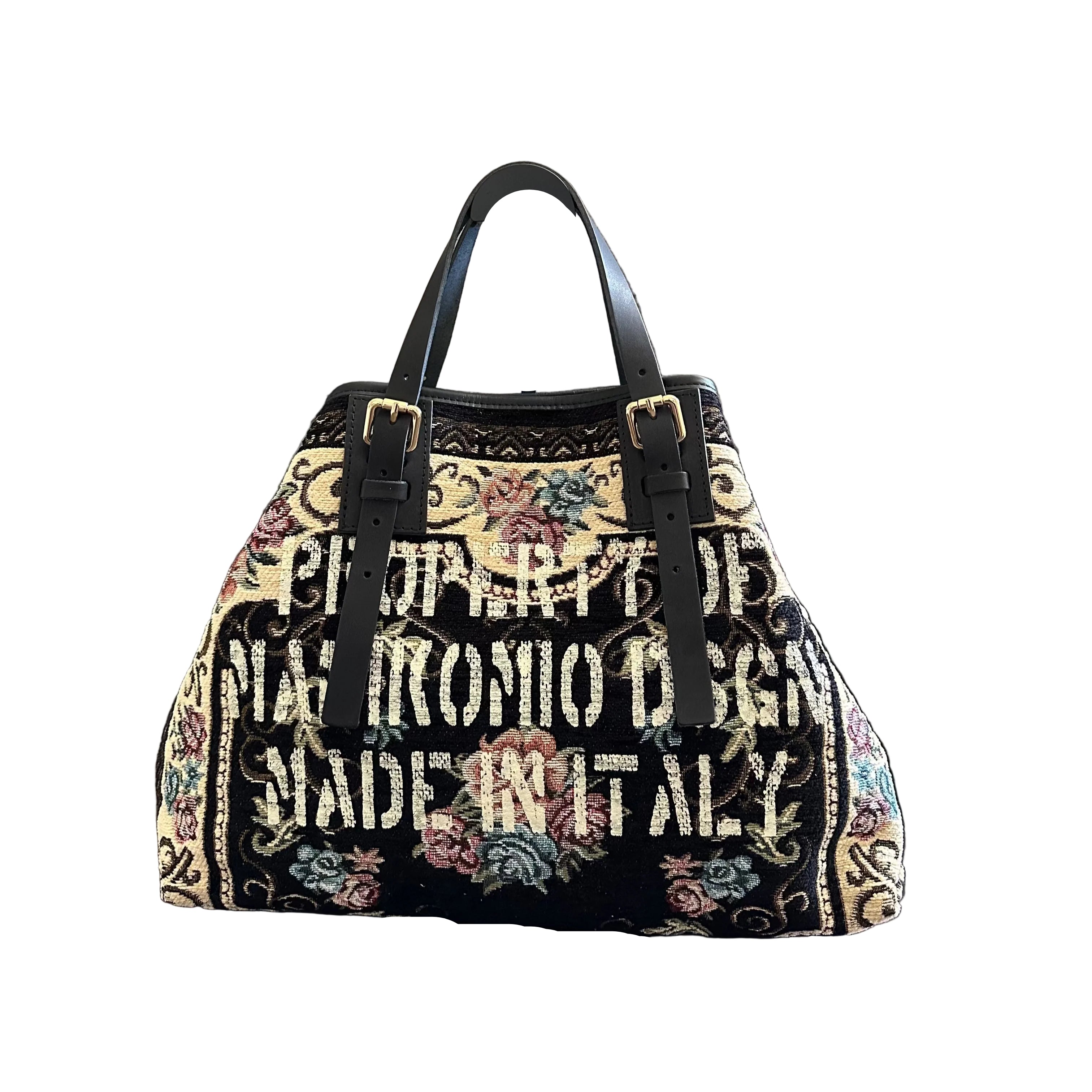 Shopping bag MANIKOMIO DESIGN 2 PROJECT "RUG" Black