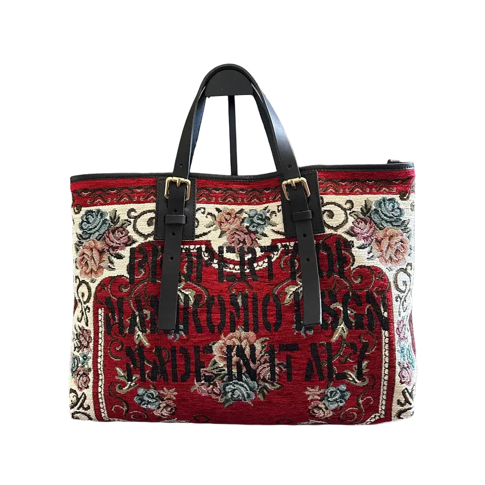 Shopping bag MANIKOMIO DESIGN 2 PROJECT "RUG" Rosso