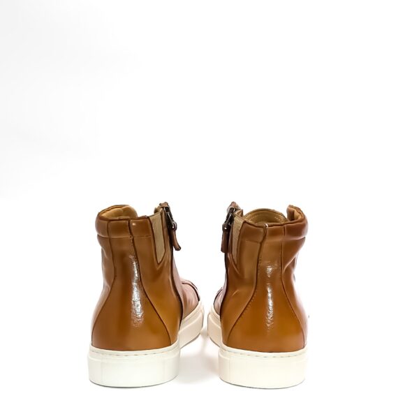 Women's high-top leather trainers Pelletteria Allegrini Filippo D665 Leather