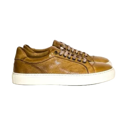 Sneakers bassa donna in pelle Pelletteria Allegrini Filippo D650 Cerro - Pelletteria Allegrini