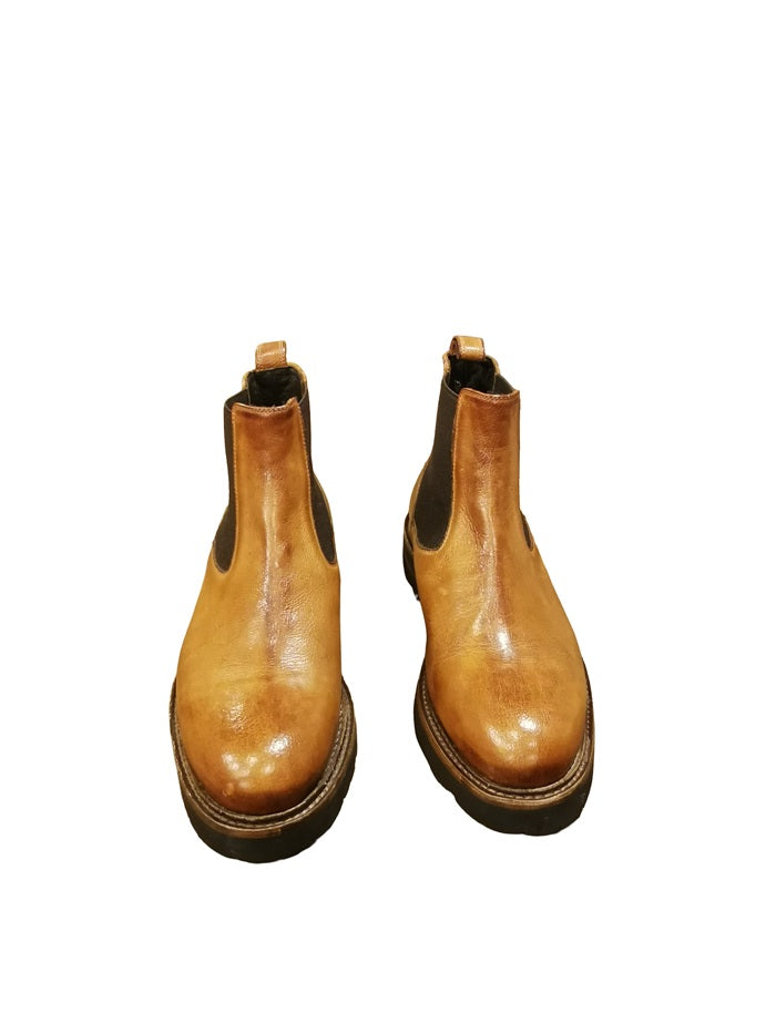 Stivaletto donna in pelle Pelletteria Allegrini Filippo RIETI Cuoio